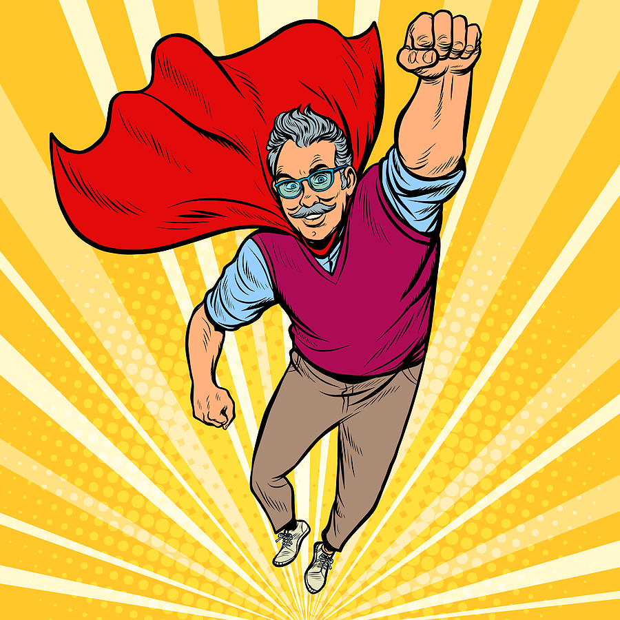 bigstock Man Retired Superhero Health 326787559
